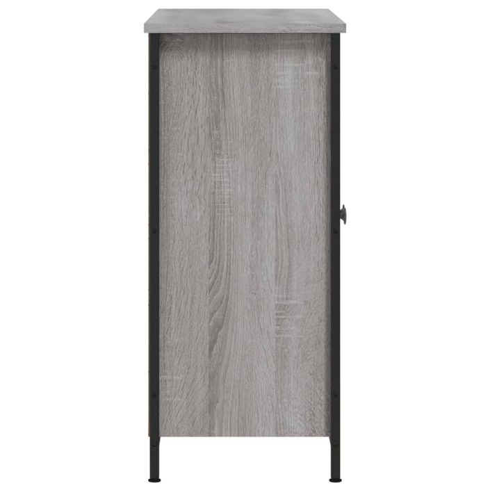 Buffet sonoma gris 100x33x75 cm bois d'ingénierie - Photo n°7