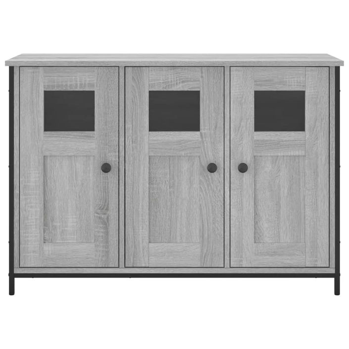 Buffet sonoma gris 100x35x70 cm bois d'ingénierie - Photo n°6