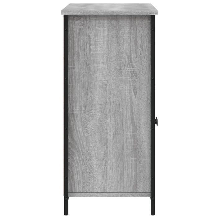 Buffet sonoma gris 100x35x75 cm bois d'ingénierie - Photo n°7