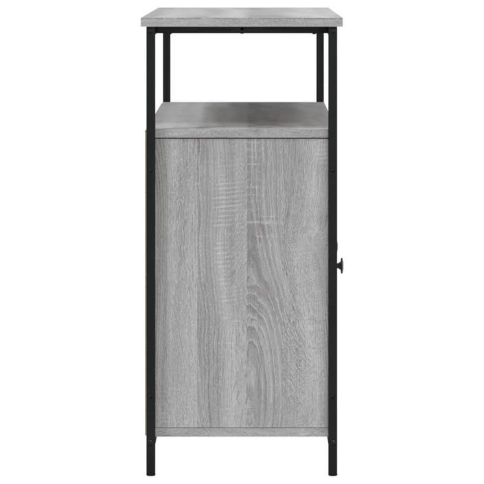 Buffet sonoma gris 100x35x80 cm bois d'ingénierie - Photo n°7