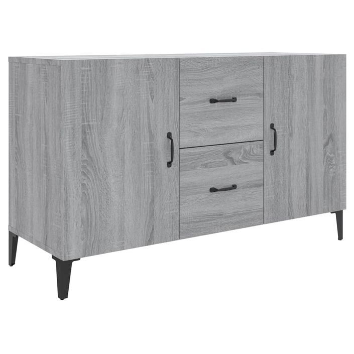 Buffet Sonoma gris 100x36x60 cm Bois d'ingénierie - Photo n°2