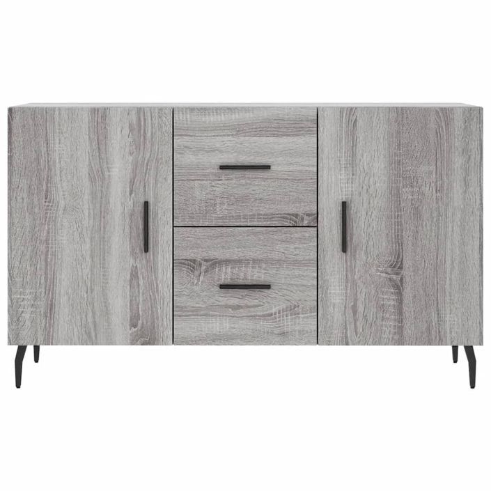 Buffet sonoma gris 100x36x60 cm bois d'ingénierie - Photo n°6