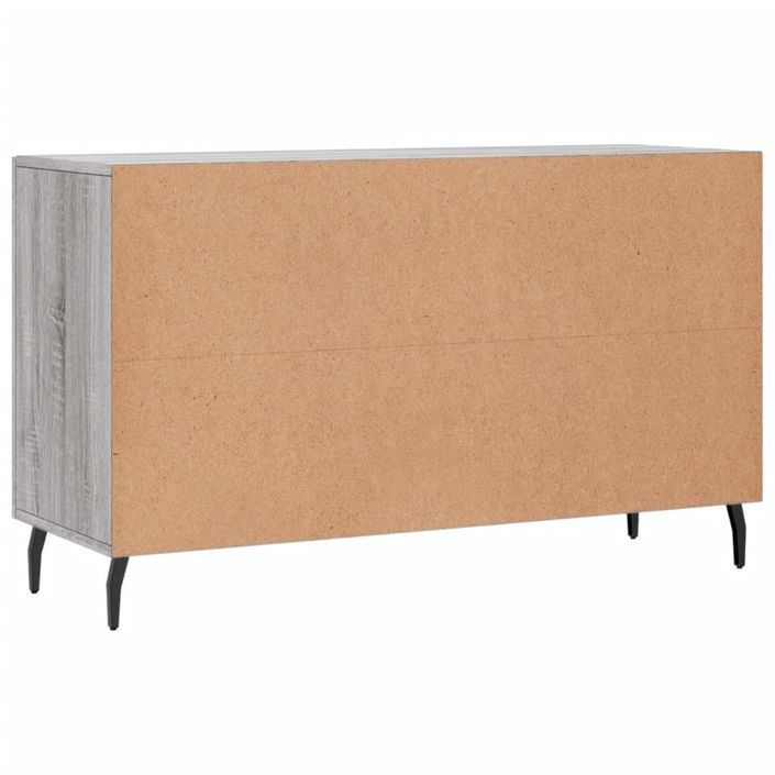 Buffet sonoma gris 100x36x60 cm bois d'ingénierie - Photo n°8