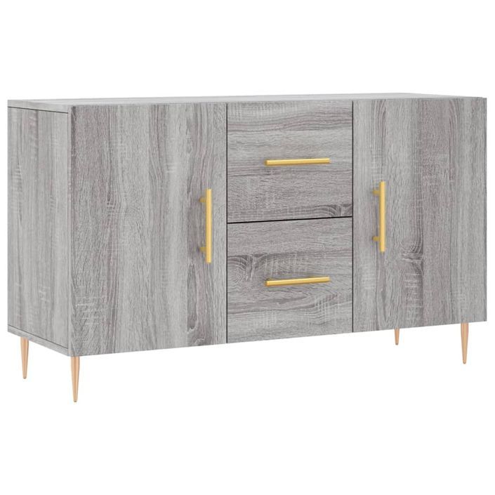 Buffet sonoma gris 100x36x60 cm bois d'ingénierie - Photo n°1