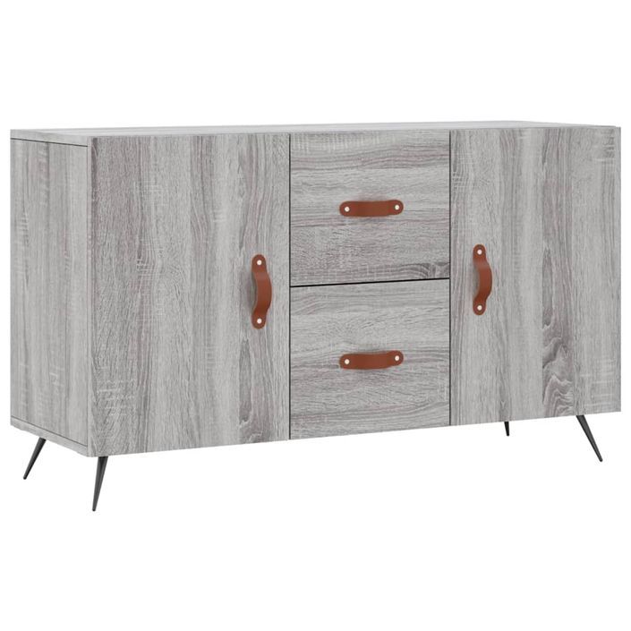 Buffet sonoma gris 100x36x60 cm bois d'ingénierie - Photo n°1