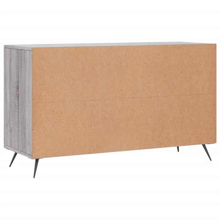 Buffet sonoma gris 100x36x60 cm bois d'ingénierie - Photo n°8