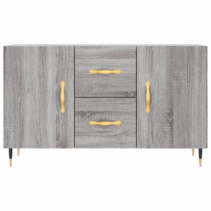 Buffet sonoma gris 100x36x60 cm bois d'ingénierie - Photo n°6