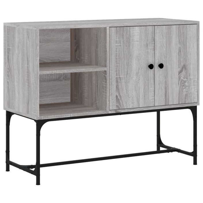 Buffet sonoma gris 100x40x79,5 cm bois d'ingénierie - Photo n°1