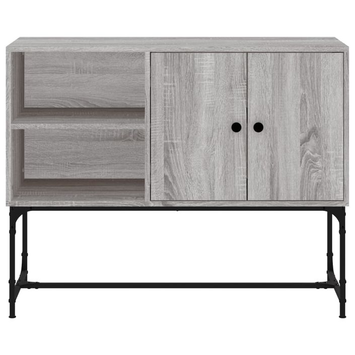 Buffet sonoma gris 100x40x79,5 cm bois d'ingénierie - Photo n°5