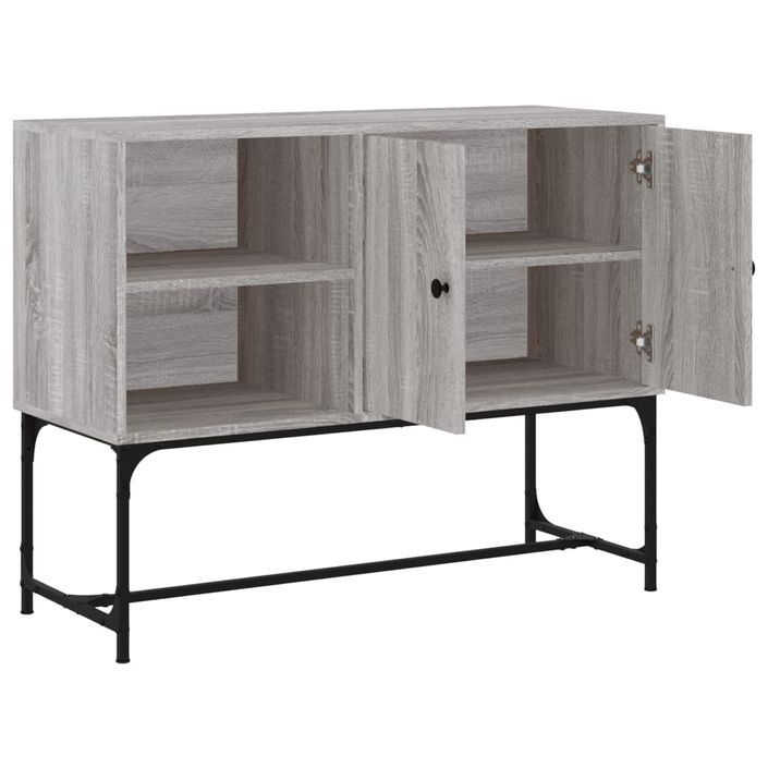 Buffet sonoma gris 100x40x79,5 cm bois d'ingénierie - Photo n°6