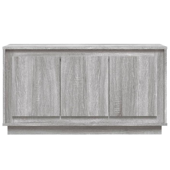 Buffet sonoma gris 102x35x55 cm bois d'ingénierie - Photo n°5