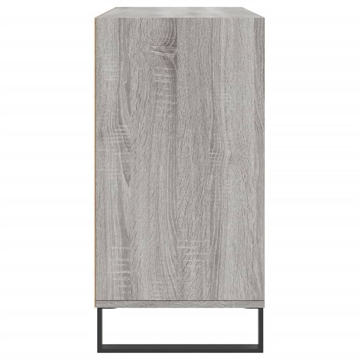 Buffet sonoma gris 103,5x35x70 cm bois d'ingénierie - Photo n°5