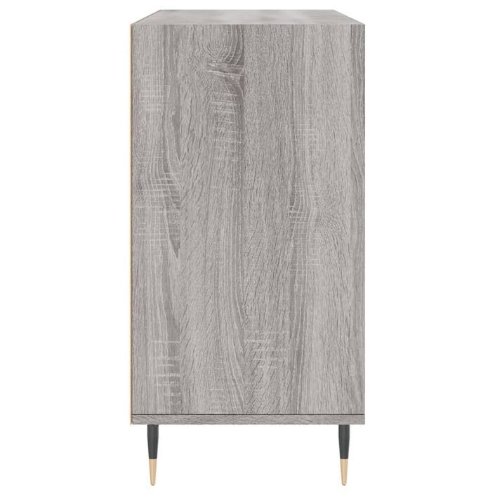 Buffet sonoma gris 103,5x35x70 cm bois d'ingénierie - Photo n°5