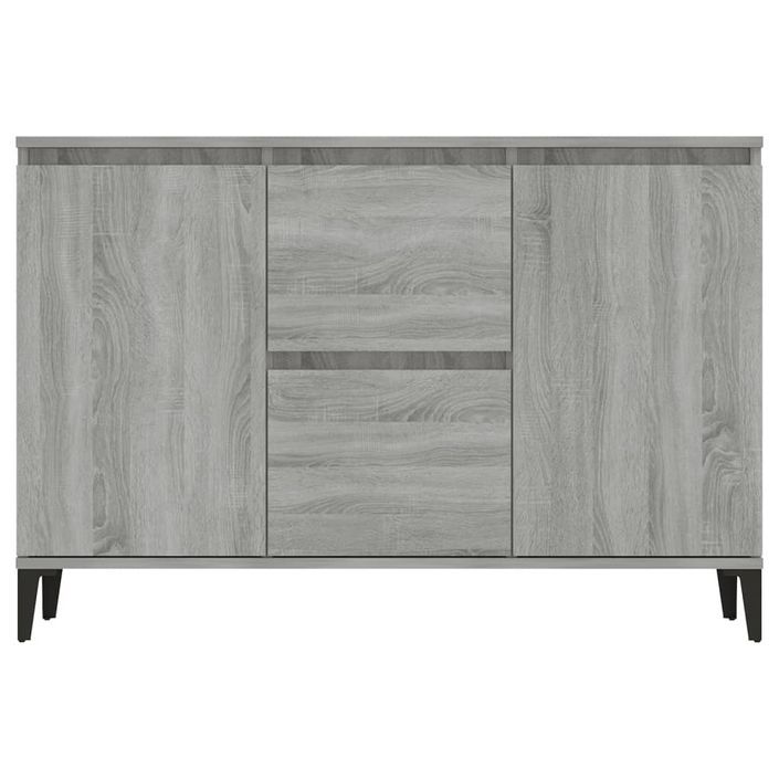 Buffet Sonoma gris 104x35x70 cm Bois d'ingénierie - Photo n°3