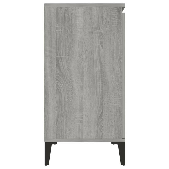 Buffet Sonoma gris 104x35x70 cm Bois d'ingénierie - Photo n°4