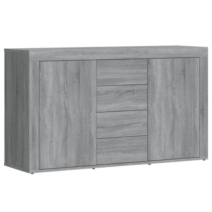 Buffet Sonoma gris 120x36x69 cm Bois d'ingénierie - Photo n°2