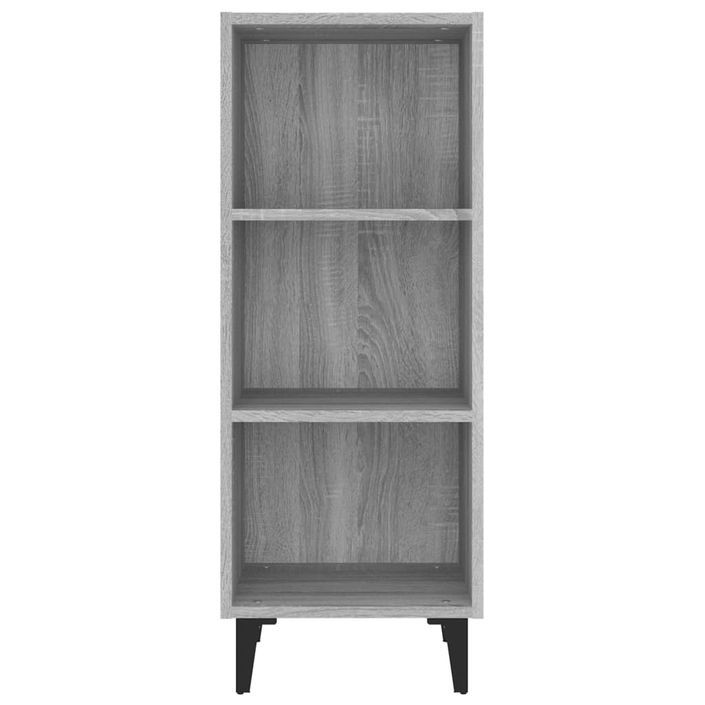 Buffet Sonoma gris 34,5x32,5x90 cm Bois d'ingénierie - Photo n°5