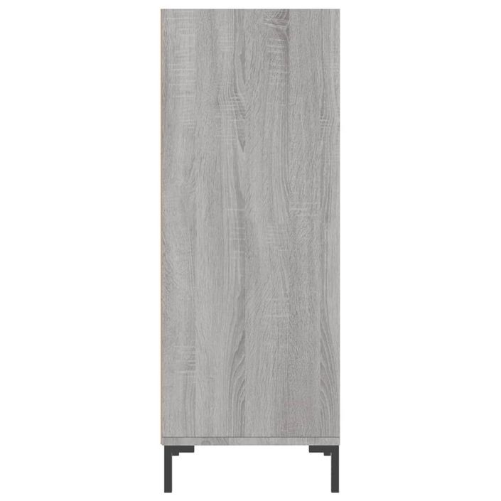 Buffet sonoma gris 34,5x32,5x90 cm bois d'ingénierie - Photo n°5