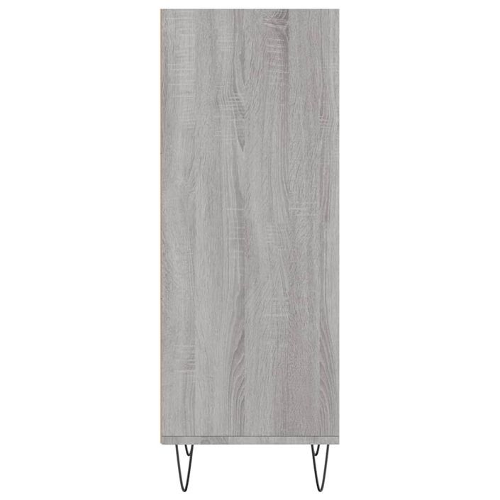 Buffet sonoma gris 34,5x32,5x90 cm bois d'ingénierie - Photo n°5