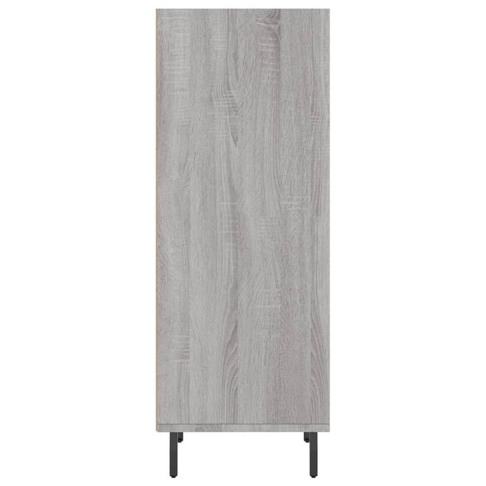 Buffet sonoma gris 34,5x32,5x90 cm bois d'ingénierie - Photo n°5