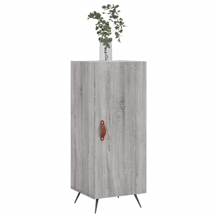 Buffet Sonoma gris 34,5x34x90 cm Bois d'ingénierie - Photo n°3