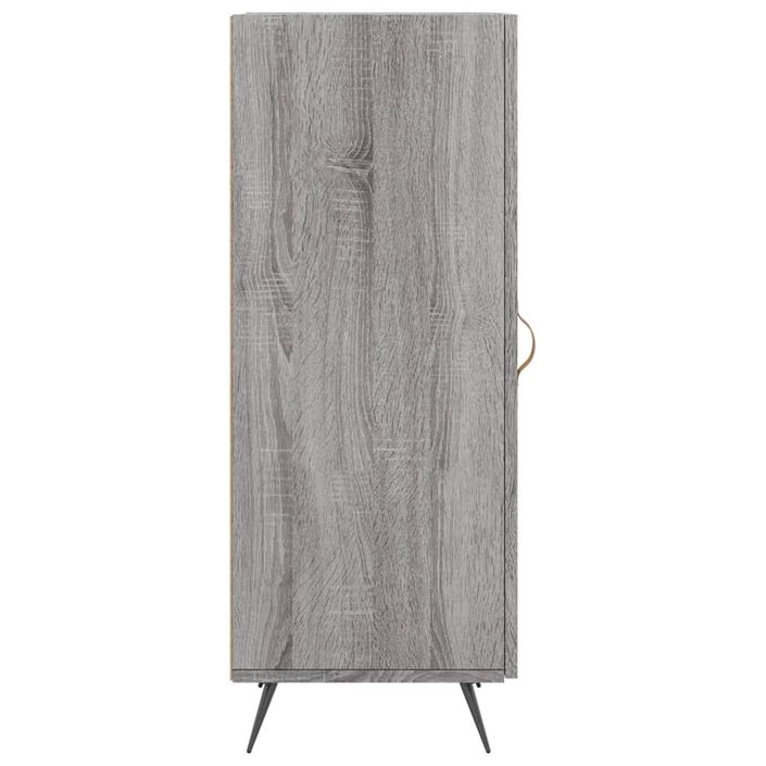 Buffet Sonoma gris 34,5x34x90 cm Bois d'ingénierie - Photo n°7