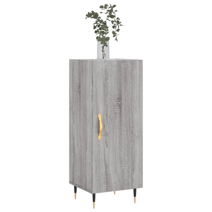 Buffet Sonoma gris 34,5x34x90 cm Bois d'ingénierie - Photo n°3