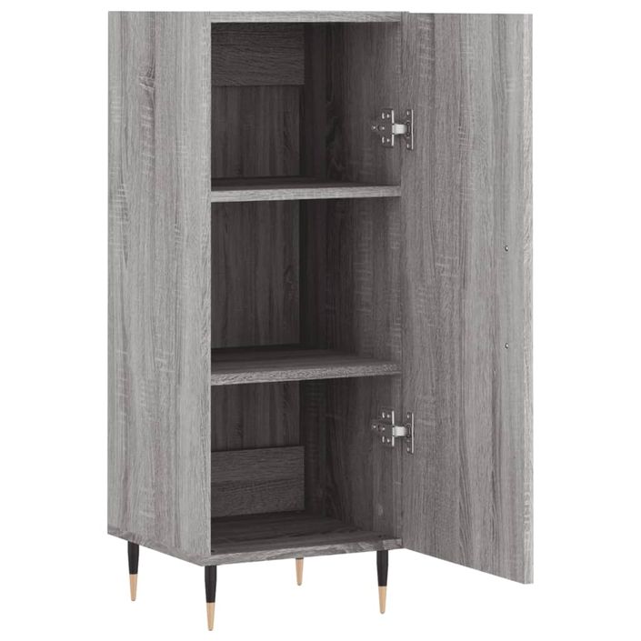 Buffet Sonoma gris 34,5x34x90 cm Bois d'ingénierie - Photo n°5