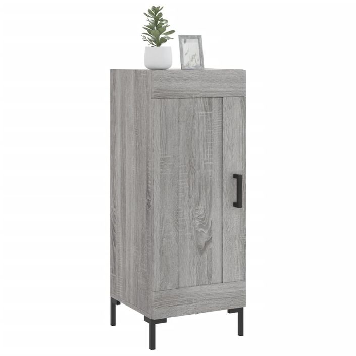 Buffet Sonoma gris 34,5x34x90 cm Bois d'ingénierie - Photo n°3