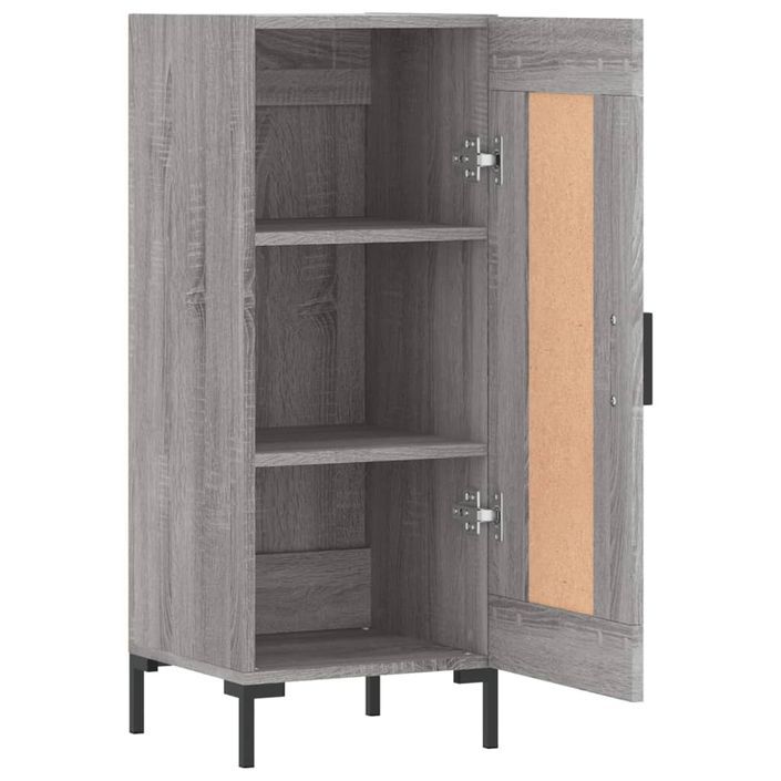 Buffet Sonoma gris 34,5x34x90 cm Bois d'ingénierie - Photo n°6