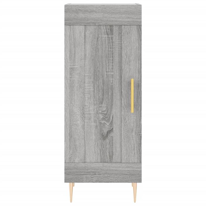 Buffet Sonoma gris 34,5x34x90 cm Bois d'ingénierie - Photo n°5