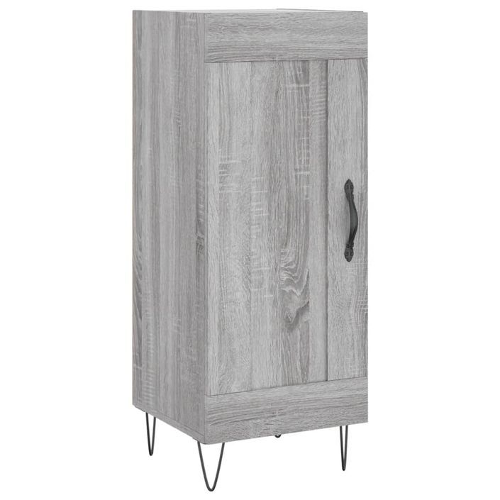 Buffet Sonoma gris 34,5x34x90 cm Bois d'ingénierie - Photo n°1