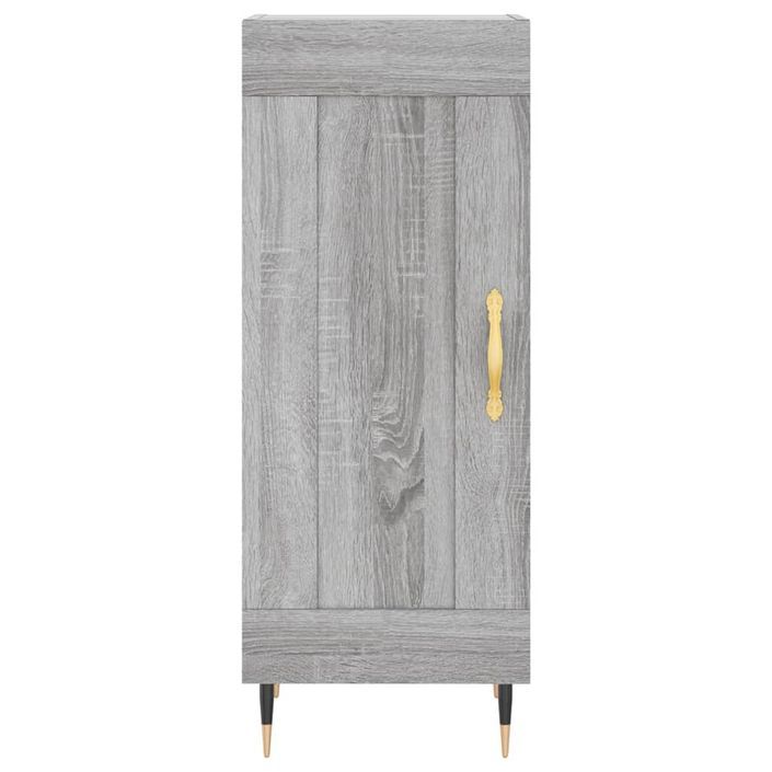 Buffet Sonoma gris 34,5x34x90 cm Bois d'ingénierie - Photo n°5