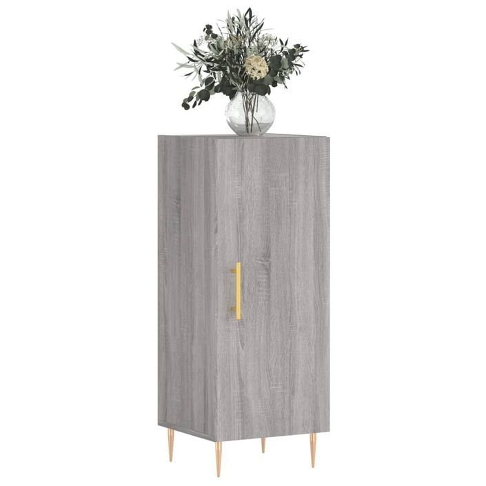 Buffet Sonoma gris 34,5x34x90 cm Bois d'ingénierie - Photo n°3