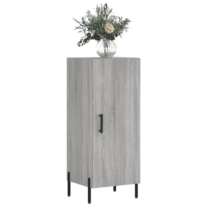 Buffet Sonoma gris 34,5x34x90 cm Bois d'ingénierie - Photo n°3