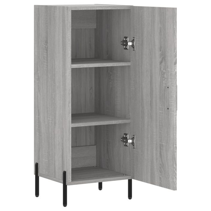 Buffet Sonoma gris 34,5x34x90 cm Bois d'ingénierie - Photo n°5