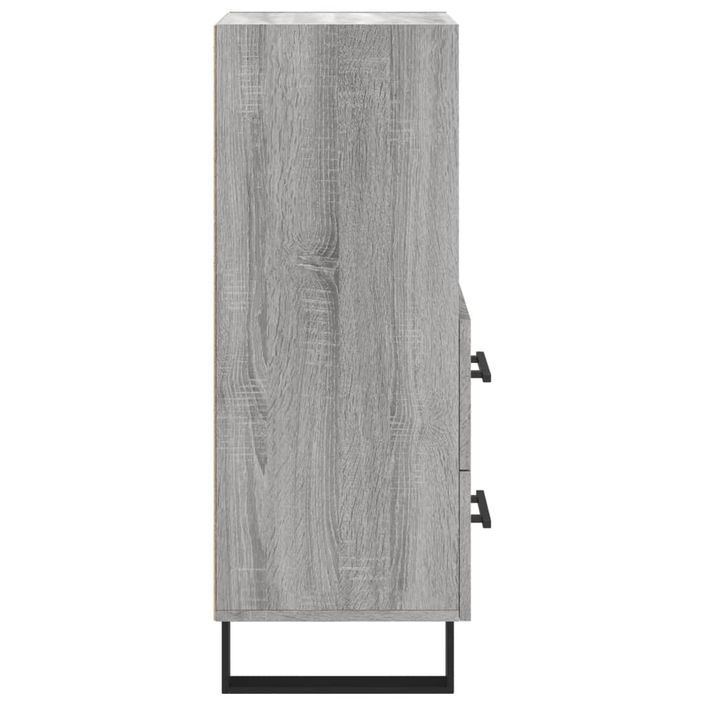 Buffet Sonoma gris 34,5x34x90 cm Bois d'ingénierie - Photo n°7