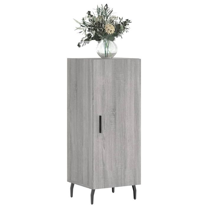 Buffet Sonoma gris 34,5x34x90 cm Bois d'ingénierie - Photo n°3