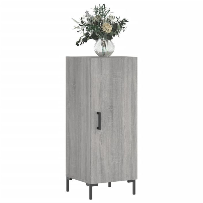 Buffet Sonoma gris 34,5x34x90 cm Bois d'ingénierie - Photo n°3