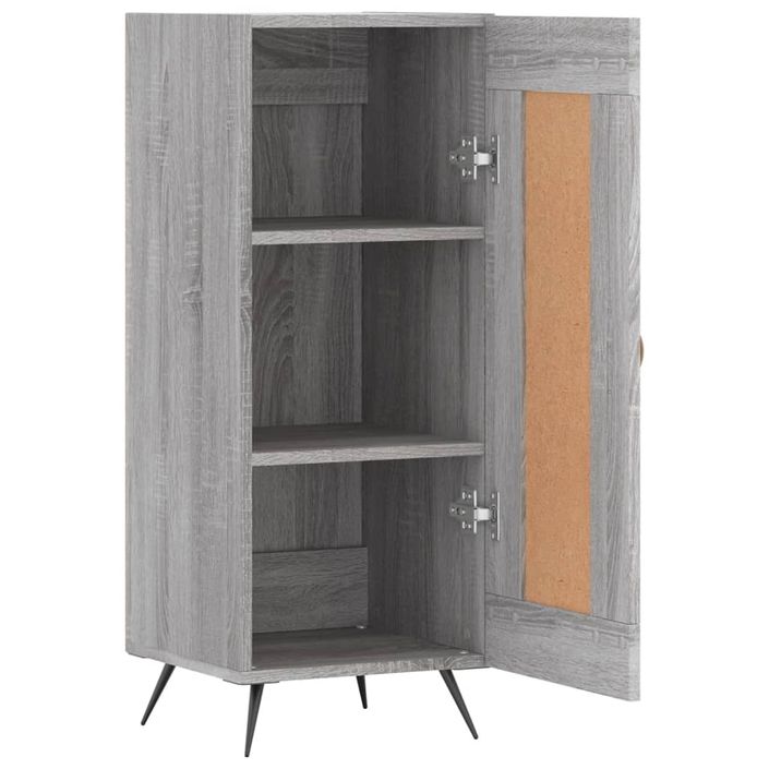 Buffet Sonoma gris 34,5x34x90 cm Bois d'ingénierie - Photo n°6