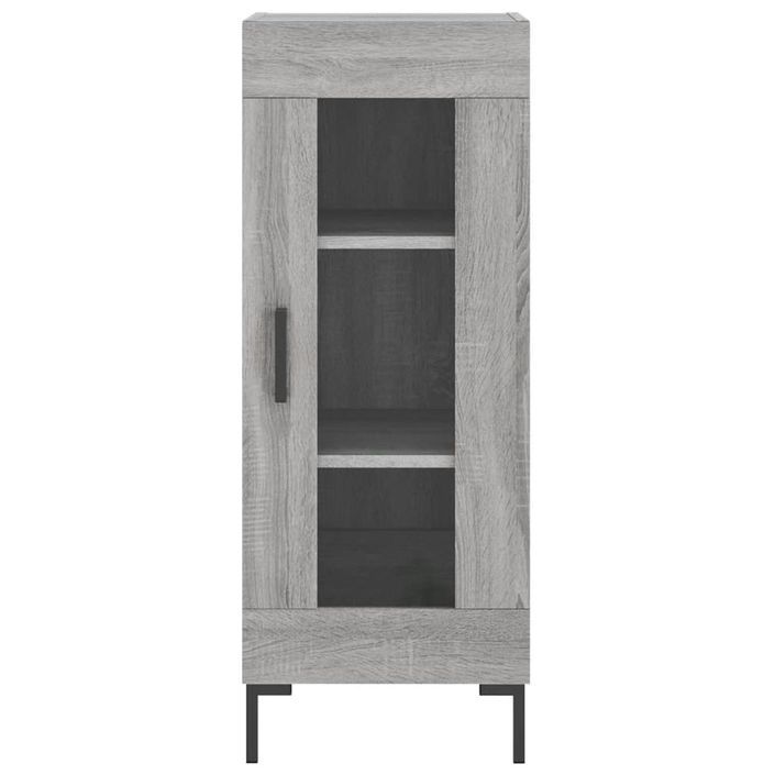 Buffet Sonoma gris 34,5x34x90 cm Bois d'ingénierie - Photo n°5