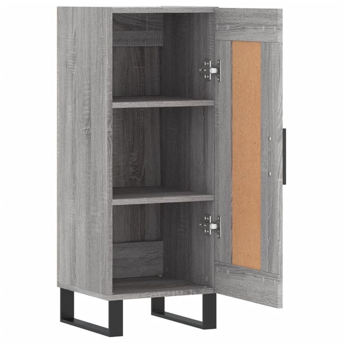 Buffet Sonoma gris 34,5x34x90 cm Bois d'ingénierie - Photo n°6