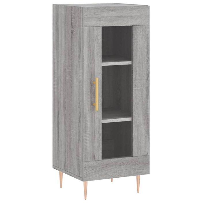 Buffet Sonoma gris 34,5x34x90 cm Bois d'ingénierie - Photo n°1