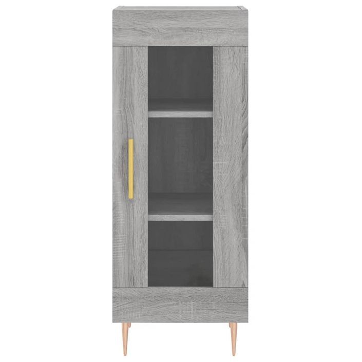 Buffet Sonoma gris 34,5x34x90 cm Bois d'ingénierie - Photo n°5