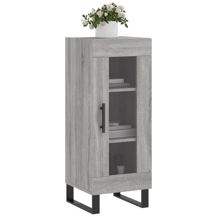 Buffet Sonoma gris 34,5x34x90 cm Bois d'ingénierie - Photo n°3