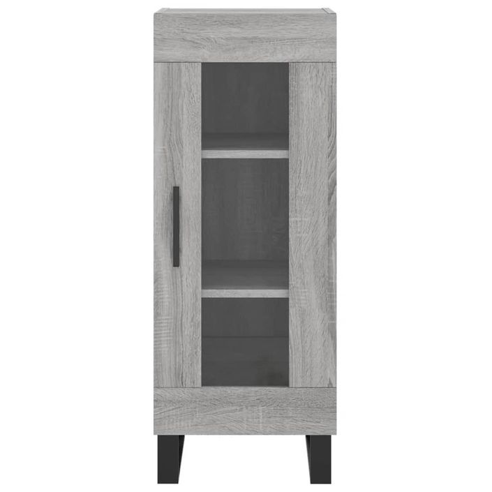 Buffet Sonoma gris 34,5x34x90 cm Bois d'ingénierie - Photo n°5