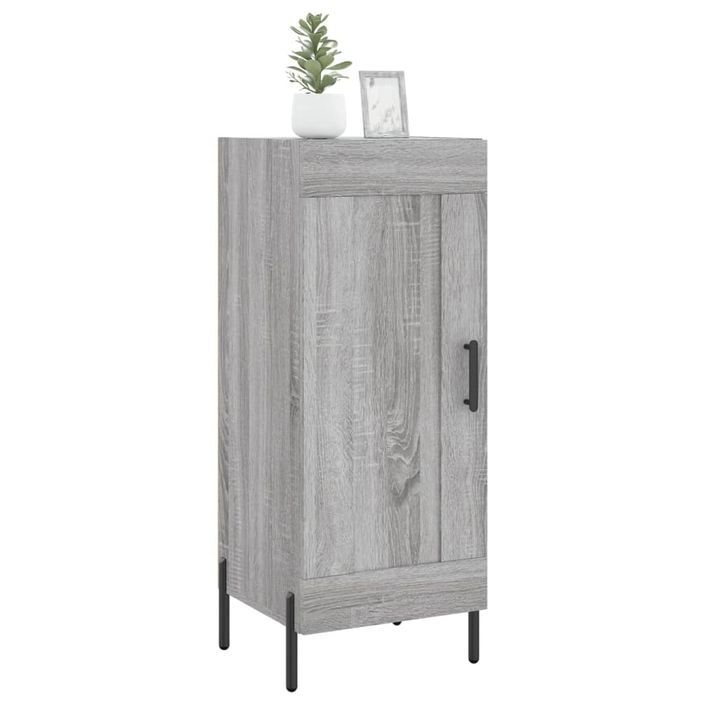 Buffet Sonoma gris 34,5x34x90 cm Bois d'ingénierie - Photo n°3