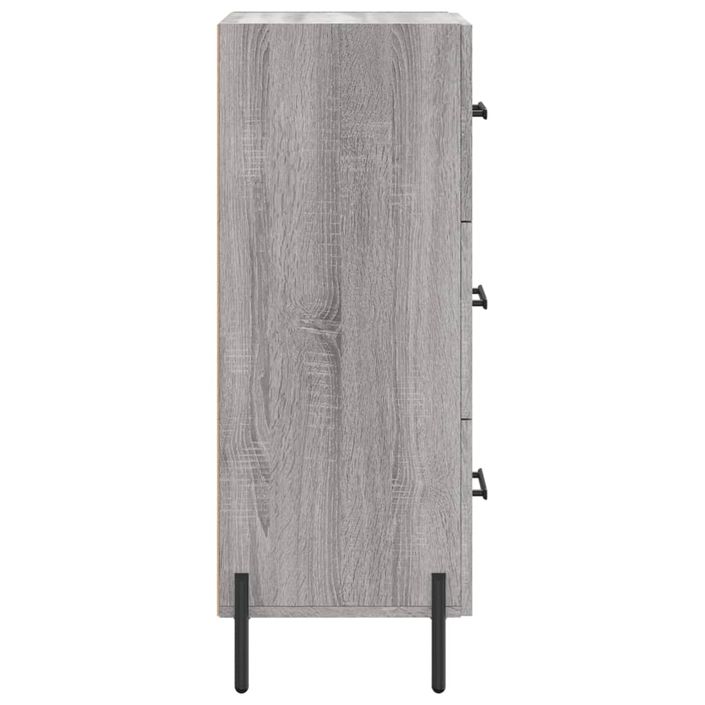 Buffet Sonoma gris 34,5x34x90 cm Bois d'ingénierie - Photo n°7