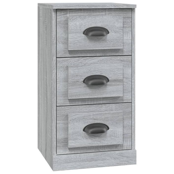 Buffet sonoma gris 36x35,5x67,5 cm bois d'ingénierie - Photo n°1