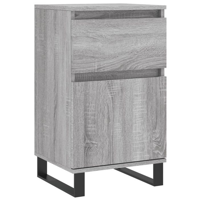 Buffet sonoma gris 40x35x70 cm bois d'ingénierie - Photo n°1